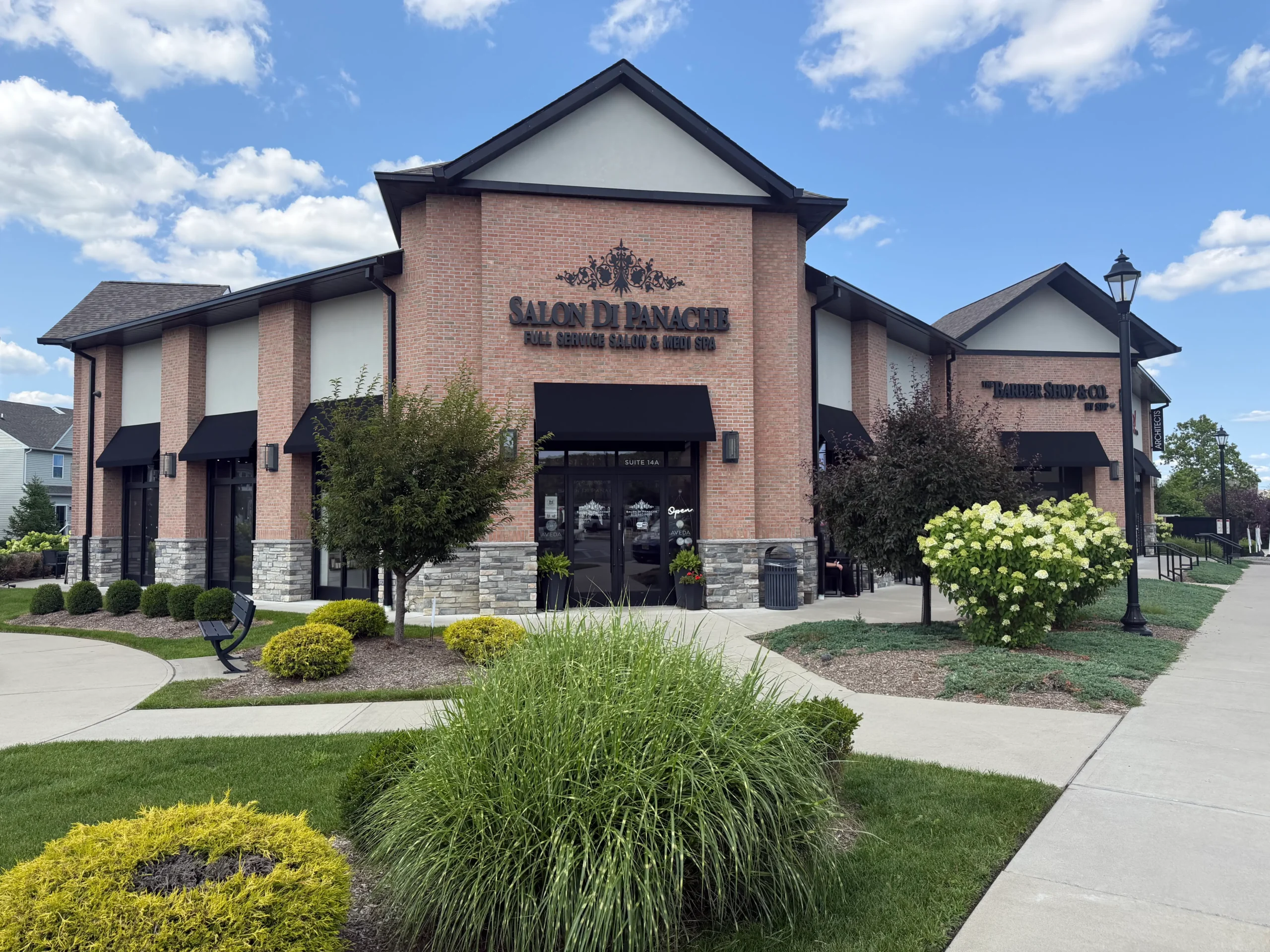 Exterior of Salon Di Panache medical spa and salon building
